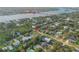 Aerial view of home close to N Causeway and river at 501 S Peninsula Ave, New Smyrna Beach, FL 32169