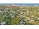 Aerial view showing home's location near Flagler Ave and the ocean at 501 S Peninsula Ave, New Smyrna Beach, FL 32169