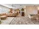 Open floor plan showcasing living space and kitchen at 501 S Peninsula Ave, New Smyrna Beach, FL 32169