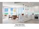Open concept kitchen and dining area with ocean views at 6604 S Atlantic Ave, New Smyrna Beach, FL 32169