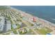 Beachfront home aerial view, showcasing location at 6604 S Atlantic Ave, New Smyrna Beach, FL 32169