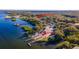 Aerial view of boat ramp and park at 689 Eagle Watch Rd, Oak Hill, FL 32759