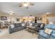 Open living space with comfortable seating and kitchen view at 5300 S Atlantic Ave # 15-601, New Smyrna Beach, FL 32169