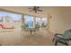 Spacious balcony with seating for dining and relaxing at 5300 S Atlantic Ave # 15-601, New Smyrna Beach, FL 32169