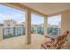 Spacious balcony with city views and comfortable seating at 5300 S Atlantic Ave # 15-601, New Smyrna Beach, FL 32169