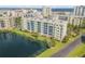 Aerial view of the community near the waterfront at 5300 S Atlantic Ave # 15-601, New Smyrna Beach, FL 32169