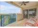 Peaceful balcony overlooking tranquil water views at 5300 S Atlantic Ave # 15-601, New Smyrna Beach, FL 32169