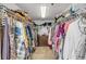 Large walk-in closet with ample shelving and hanging space at 5300 S Atlantic Ave # 15-601, New Smyrna Beach, FL 32169
