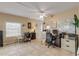 Home office featuring two workstations and ample storage at 5300 S Atlantic Ave # 15-601, New Smyrna Beach, FL 32169