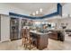 Modern kitchen with stainless steel appliances and island at 510 Sun Lake Dr, Port Orange, FL 32127