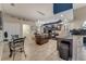 Open kitchen with island and breakfast nook at 510 Sun Lake Dr, Port Orange, FL 32127
