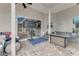 Relaxing screened patio with seating area and view of backyard at 510 Sun Lake Dr, Port Orange, FL 32127