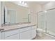 Clean bathroom with a shower/tub combo, vanity, and toilet at 2352 Litchfield Loop, Deland, FL 32720