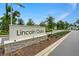 Community entrance sign for Lincoln Oaks at 2352 Litchfield Loop, Deland, FL 32720