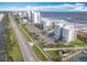 Aerial view of beachfront community at 5303 S Atlantic Ave # 270, New Smyrna Beach, FL 32169
