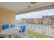 Balcony view overlooking the pool, ocean, and community at 3801 S Atlantic Ave # 307, New Smyrna Beach, FL 32169