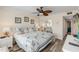 Spacious main bedroom with king bed and private bathroom access at 3801 S Atlantic Ave # 307, New Smyrna Beach, FL 32169