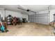 Attached garage with overhead door and storage at 172 Gull S Dr, Daytona Beach, FL 32119