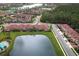 Townhome community near lake and lush landscaping at 3608 Romea Cir, New Smyrna Beach, FL 32168
