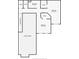 Floor plan depicting two bedrooms, a bathroom, and an open-to-below area at 3608 Romea Cir, New Smyrna Beach, FL 32168