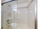 Bathroom with a tub and shower combination at 452 Bouchelle Dr # 303, New Smyrna Beach, FL 32169