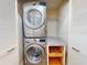 Stackable LG washer and dryer with granite countertop at 452 Bouchelle Dr # 303, New Smyrna Beach, FL 32169