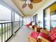 Spacious balcony boasting stunning water views at 452 Bouchelle Dr # 303, New Smyrna Beach, FL 32169