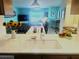 Modern kitchen with a view of the living room and ocean at 5207 S Atlantic Ave # 0622, New Smyrna Beach, FL 32169