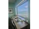 Ocean view breakfast nook with place settings at 5207 S Atlantic Ave # 0622, New Smyrna Beach, FL 32169