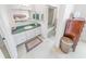 Clean bathroom with a tub and shower combo at 110 Ponce Terrace Cir, Ponce Inlet, FL 32127