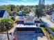 Aerial view of the house, highlighting the screened porch at 215 Washington St, New Smyrna Beach, FL 32168