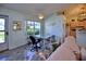 Small dining area with table and chairs near the kitchen at 3218 Royal Palm Dr, Edgewater, FL 32141