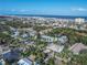 Aerial view of the property, showing its location near the beach and other homes at 4017 Saxon Dr, New Smyrna Beach, FL 32169