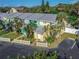 Colorful two-story townhome with white picket fence at 4017 Saxon Dr, New Smyrna Beach, FL 32169