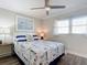 Bedroom featuring a nautical theme and plenty of natural light at 4155 S Atlantic Ave # 1030, New Smyrna Beach, FL 32169