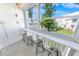 Private balcony overlooks the community pool and lush landscaping at 4590 S Atlantic Ave # 263, Ponce Inlet, FL 32127