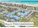 Aerial view of Beacon Point Condominium complex and beach at 4590 S Atlantic Ave # 263, Ponce Inlet, FL 32127