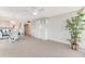 Bright dining area with built-in shelving and carpet flooring at 5201 S Atlantic Ave # 809A, New Smyrna Beach, FL 32169