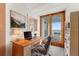 Home office with ocean view and built-in shelving at 5201 S Atlantic Ave # 809A, New Smyrna Beach, FL 32169