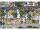 Aerial view of property, showcasing canal-front location at 130 Indian Creek Rd, Oak Hill, FL 32759