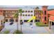 An aerial view of a two-story commercial building with ample parking at 1653 N Us Highway 1 # 201, Ormond Beach, FL 32174