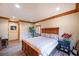 Comfortable bedroom with wood furniture and large bed at 1653 N Us Highway 1 # 201, Ormond Beach, FL 32174