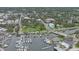 Aerial view of marina and town at 200 S Riverside Dr # 2010, New Smyrna Beach, FL 32168
