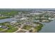 Aerial view of a coastal community at 200 S Riverside Dr # 2010, New Smyrna Beach, FL 32168