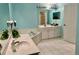 Double vanity bathroom with a soaking tub and separate shower at 200 S Riverside Dr # 2010, New Smyrna Beach, FL 32168