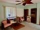 Bedroom with built-in bookcases and window seat at 200 S Riverside Dr # 2010, New Smyrna Beach, FL 32168