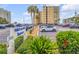 Ponce de Leon Towers building exterior and parking lot at 3501 S Atlantic Ave # 407, New Smyrna Beach, FL 32169