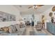 Open living and dining area with coastal decor at 4411 Sea Mist Ct # 275, New Smyrna Beach, FL 32169