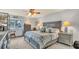 Spacious main bedroom with a king-size bed and ocean views at 4411 Sea Mist Ct # 275, New Smyrna Beach, FL 32169