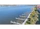 Community boat docks offering convenient waterfront access at 460 Bouchelle Dr # 305, New Smyrna Beach, FL 32169
